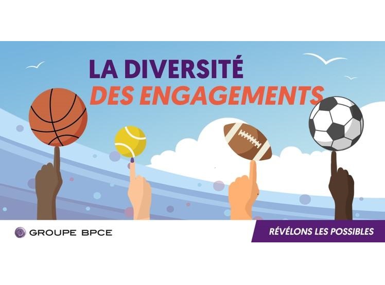 Illustration de la diversité et des engagements au sein du groupe BPCE et de la Banque Populaire Auvergne Rhône Alpes